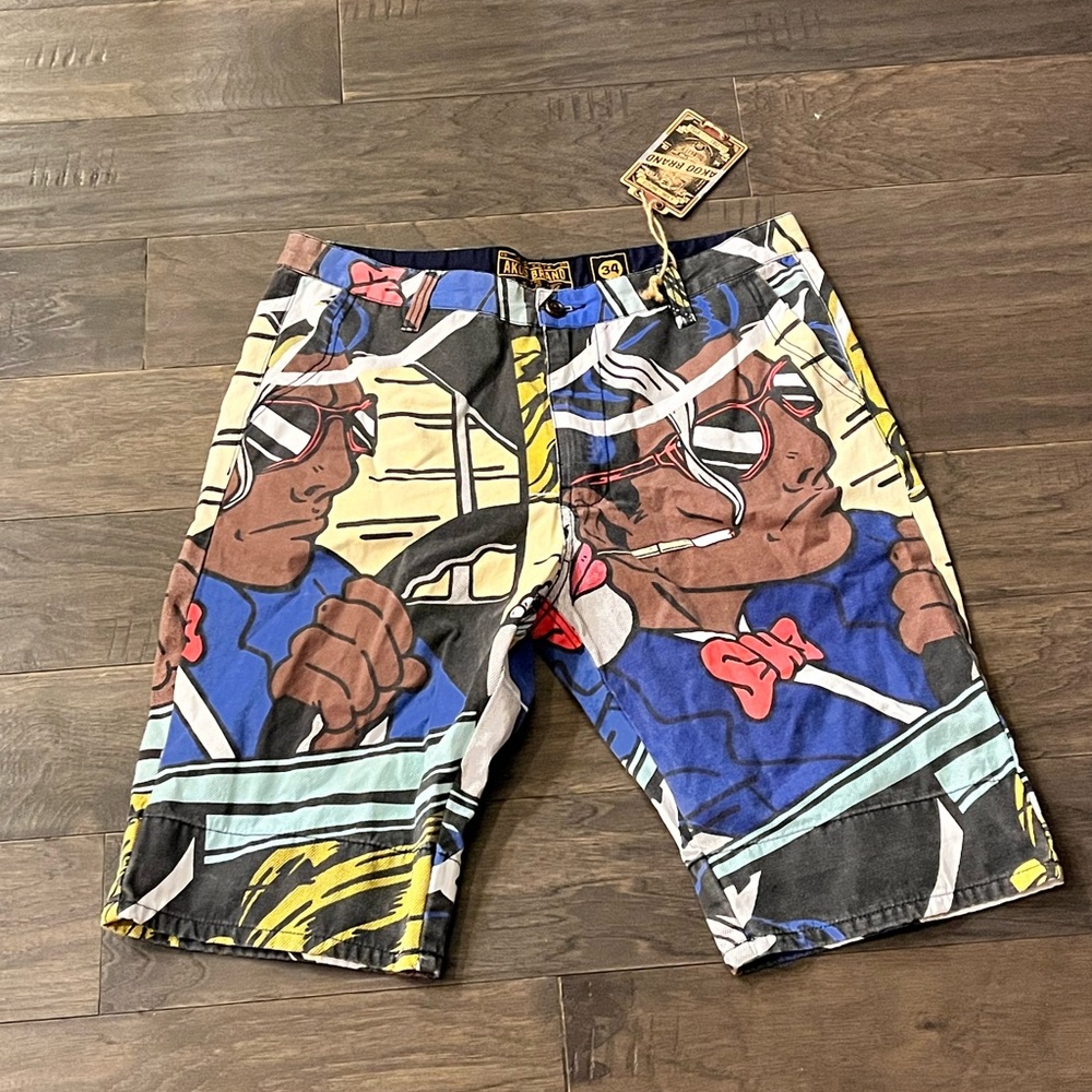 Akoo Shorts Cartoon Pearl Driver new Mens Size 36
